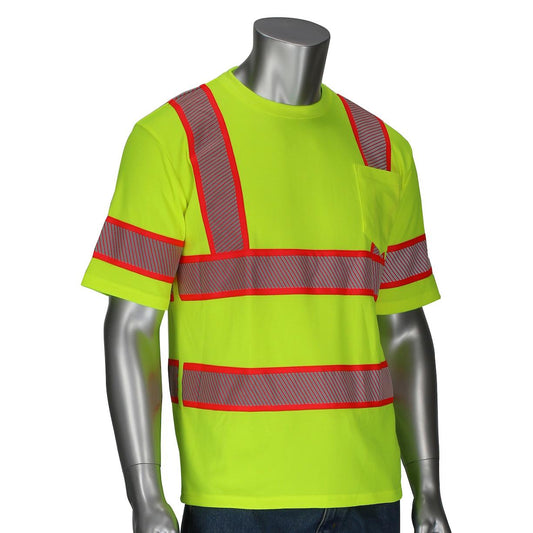 Yellow/Lime Safety Shirt - PIP - High Visibility