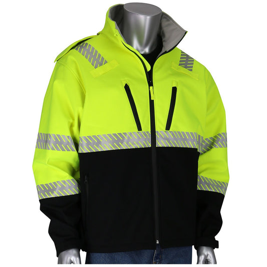 Yellow/Lime Safety Jacket - PIP - Rip Stop Breathable
