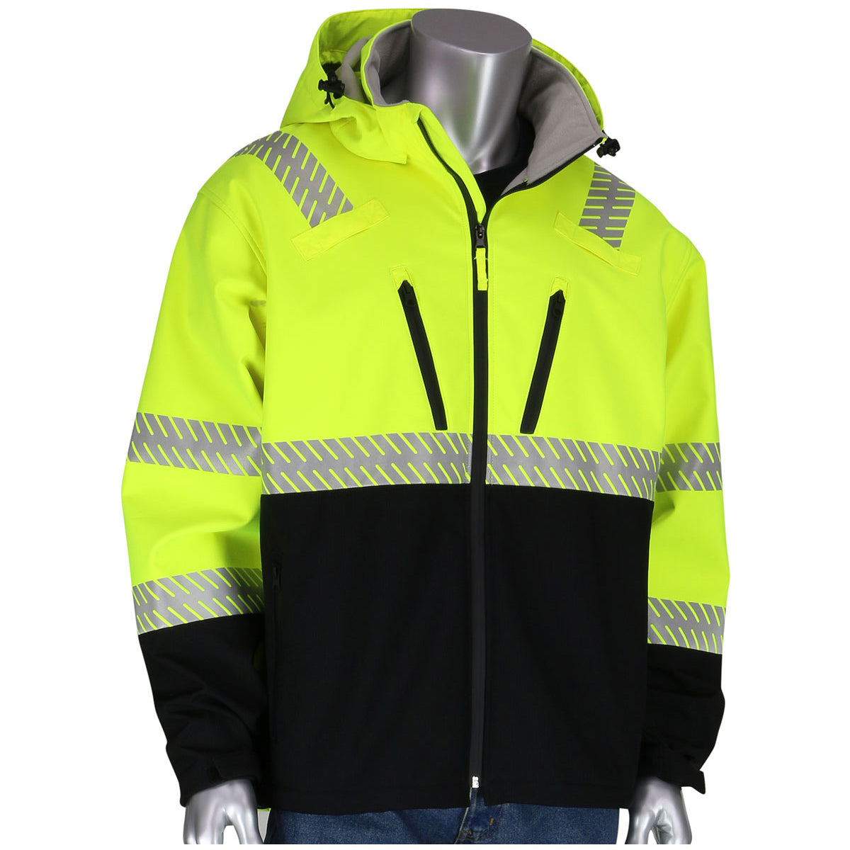 Yellow/Lime Safety Jacket - PIP - Rip Stop Breathable