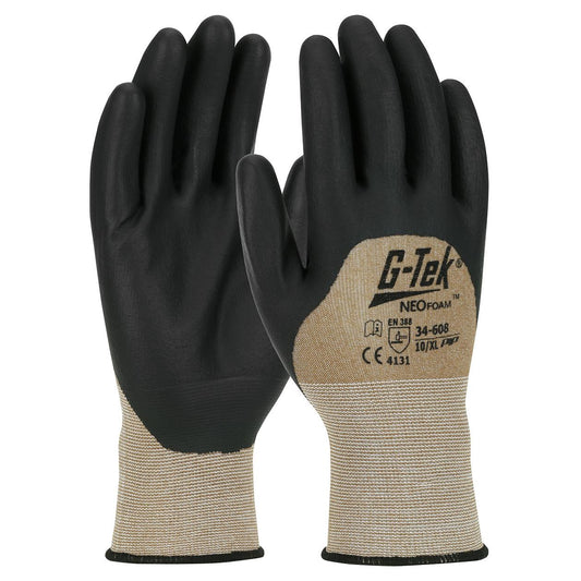 Medium Duty String Knit Gloves - PIP - Neofoam Coated