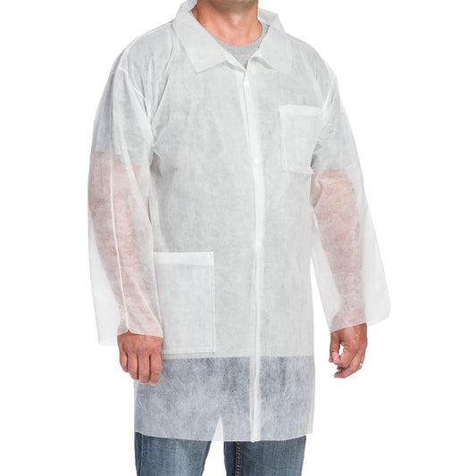 White Lab Coats - PIP - Disposable Comfort