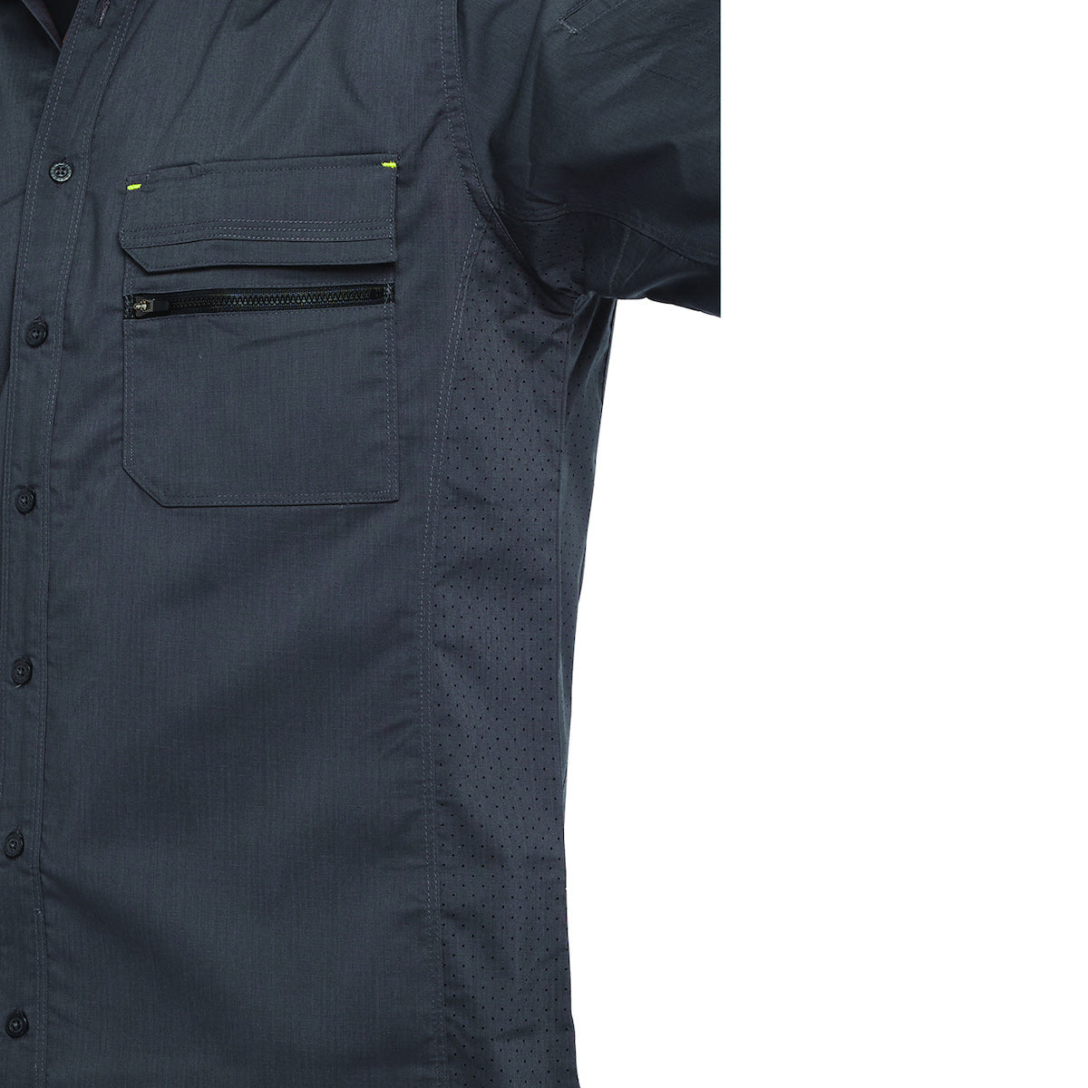 Gray Ripstop Work Shirt - PIP - Lightweight Comfort