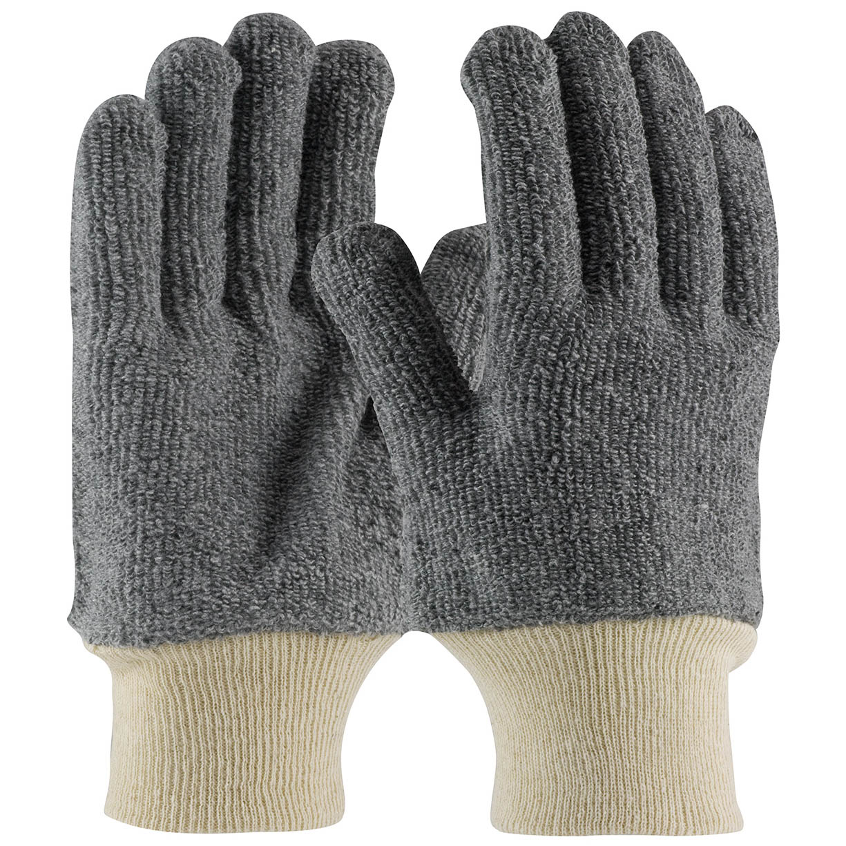 24 oz. String Knit Gloves - PIP - Terry Cloth Seamless