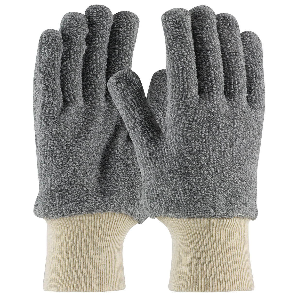 18 oz. String Knit Gloves - PIP - Terry Cloth Comfort