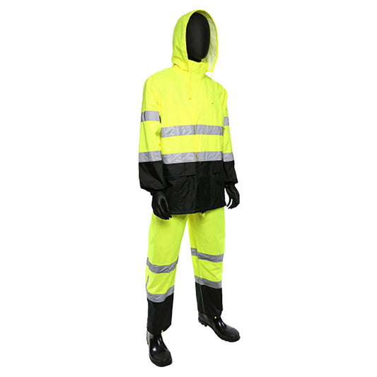 Yellow/Lime Rain Suit - PIP - Lightweight Waterproof