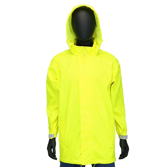 Yellow/Lime Rain Jacket - PIP - Hi-Vis Stretch Design