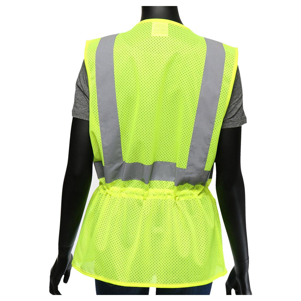 Yellow/Lime Safety Vest - PIP - Reflective Design