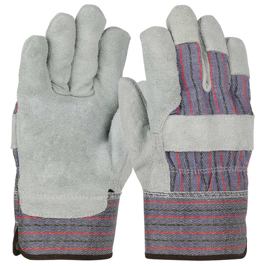 Rubberized Safety Cuff Leather Gloves - PIP - Durable Design
