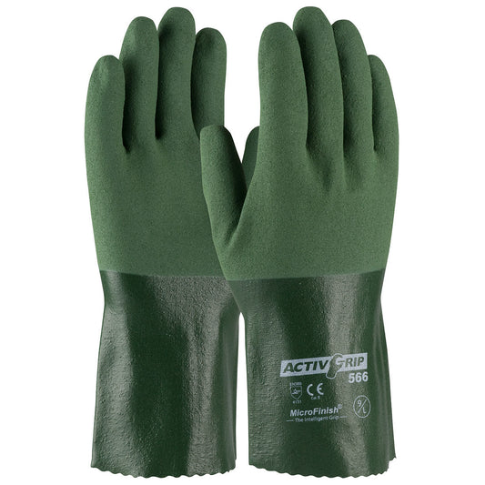 12" Rubber Gloves - PIP - Nitrile Coated Grip