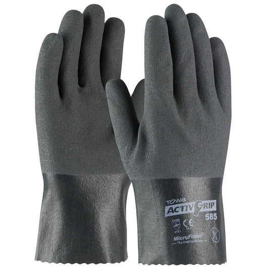 10" Rubber Gloves - PIP - Nitrile Coated Design