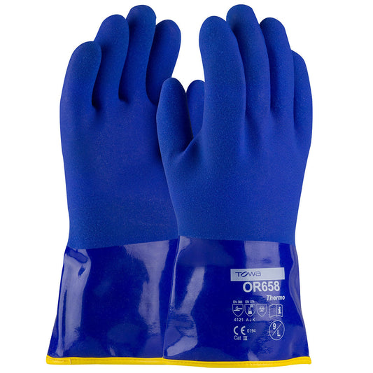 Detachable Terry Liner Rubber Gloves - PIP - Cold Resistant