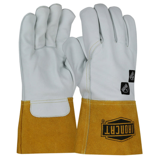 Leather Gauntlet Cuff Gloves - PIP - Top Grain Comfort