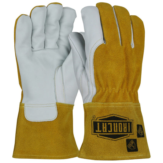 Split Leather Gauntlet Gloves - PIP - Durable Comfort