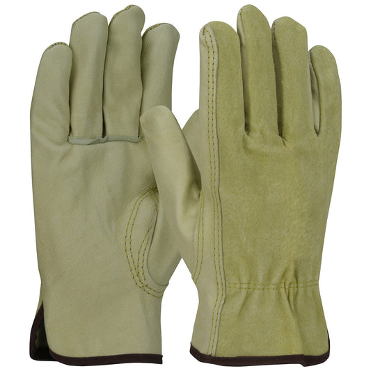 Tan Leather Gloves - PIP - Durable Pigskin Driver
