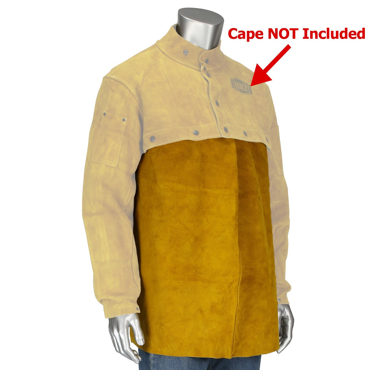 Brown Welding Bibs - PIP - Durable Split Leather