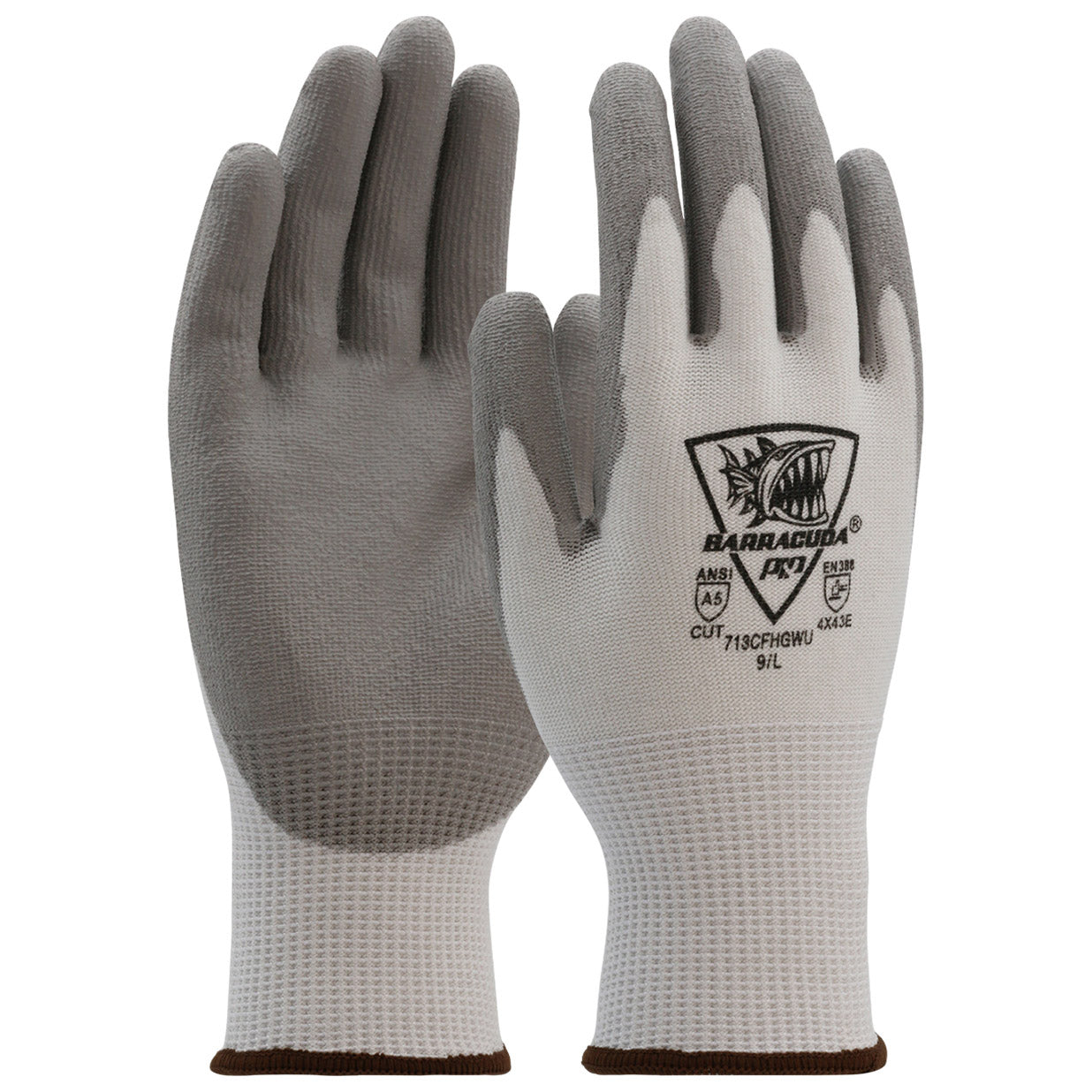 Polyurethane Coated Flat Grip String Knit Gloves | PIP | 713Cfhgwu Barracuda Seamless Polykor Blended