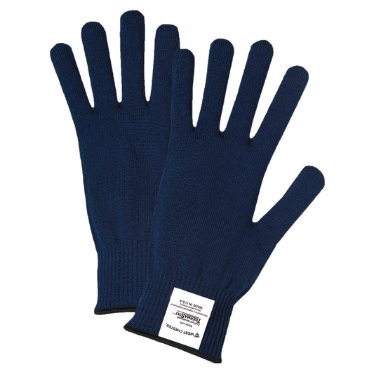 Blue Knit Gloves - PIP - Seamless Comfort