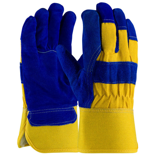 Rubberized Safety Cuff Leather Gloves - PIP - Durable Design