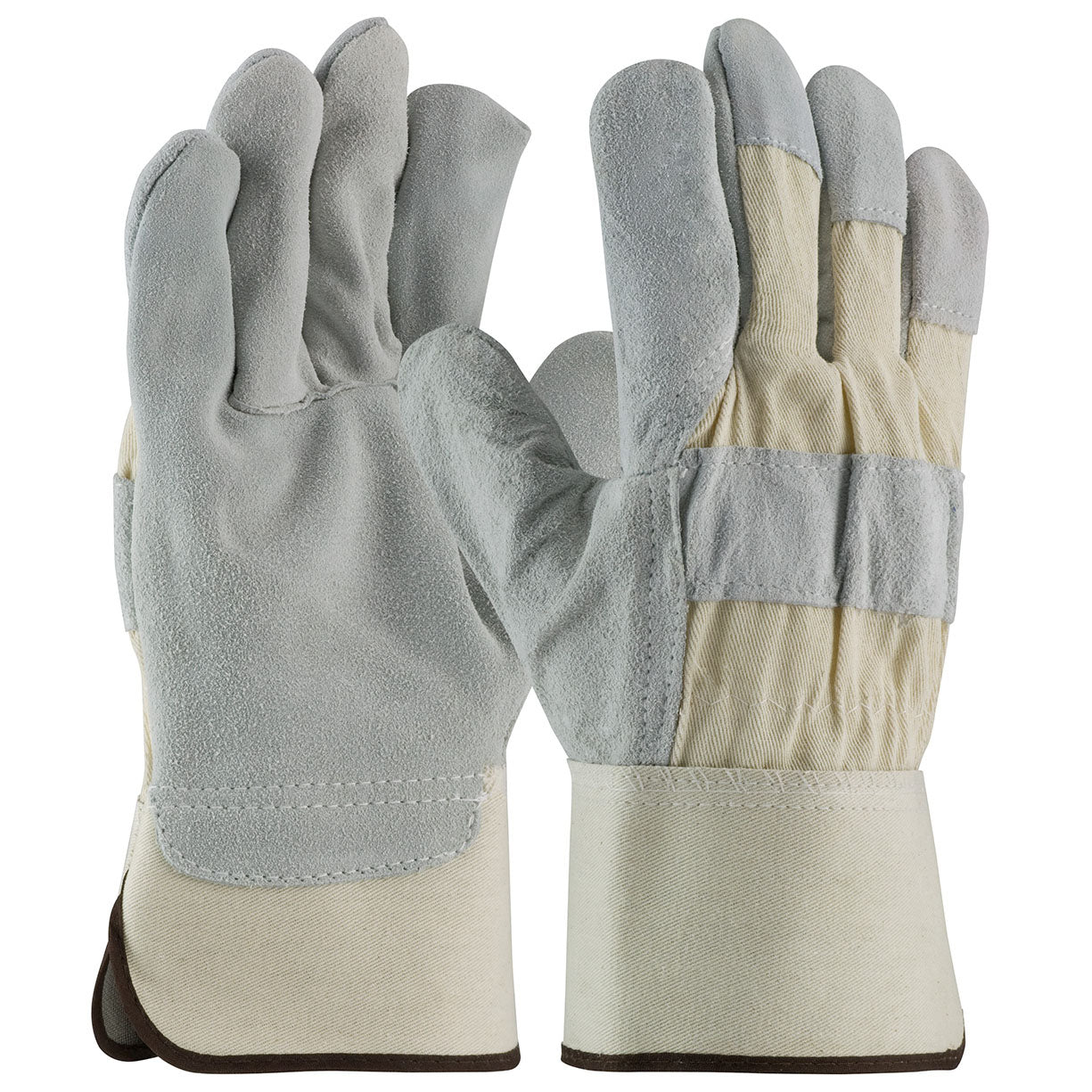 Rubberized Safety Cuff Gloves - PIP - Durable Cowhide