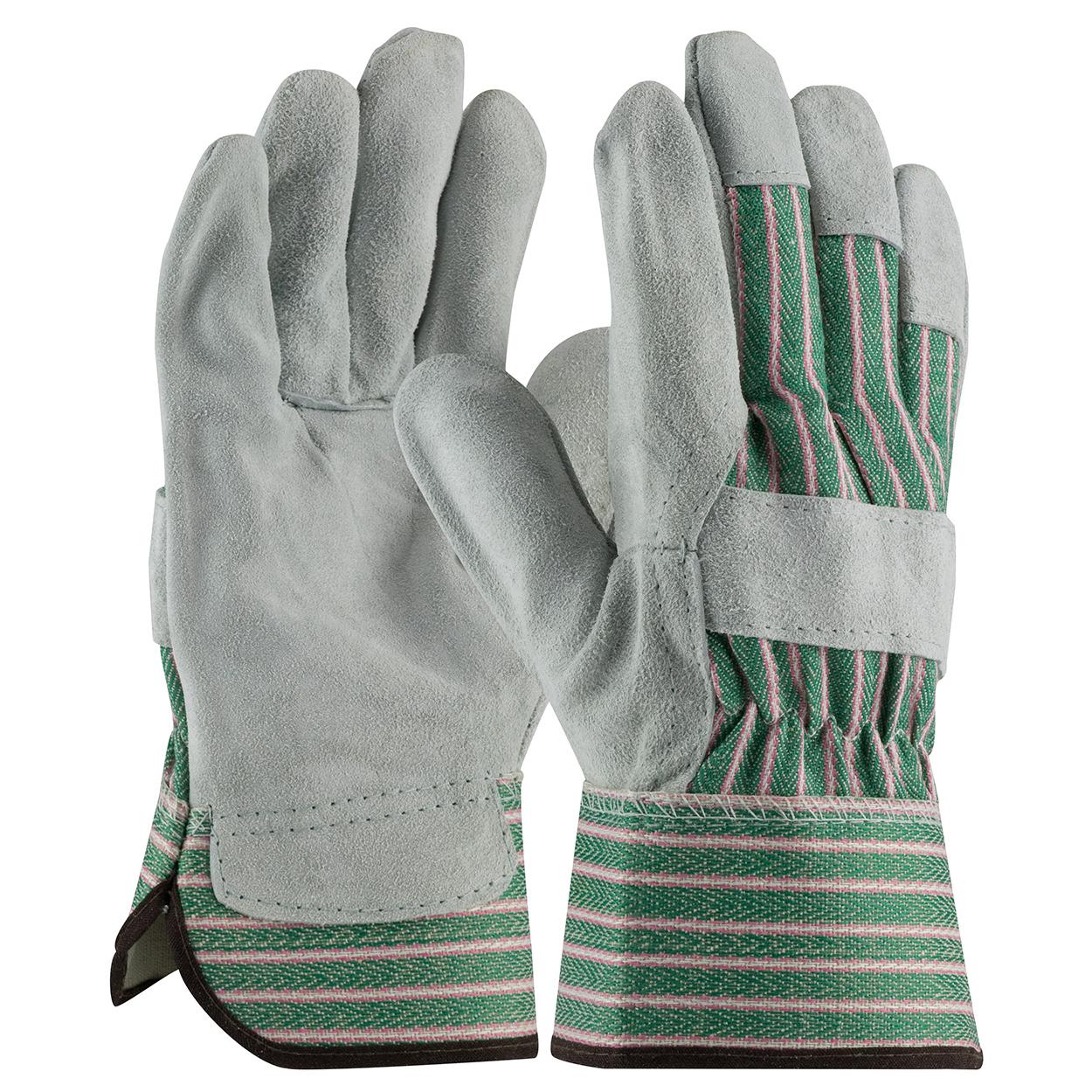 Rubberized Safety Cuff Leather Gloves - PIP - Durable Design