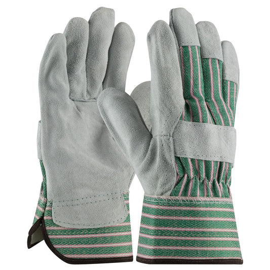 Rubberized Safety Cuff Leather Gloves - PIP - Durable Design