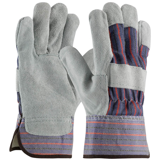 Plasticized Safety Cuff Leather Gloves - PIP - Durable Design