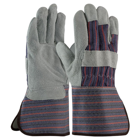 Rubberized Gauntlet Cuff Leather Gloves - PIP - Durable Design