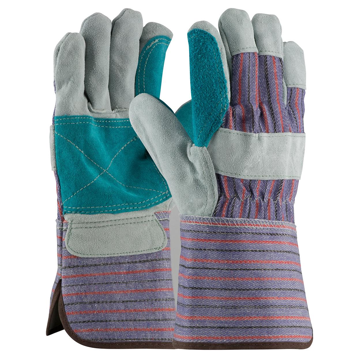 Rubberized Gauntlet Cuff Leather Gloves - PIP - Durable Design