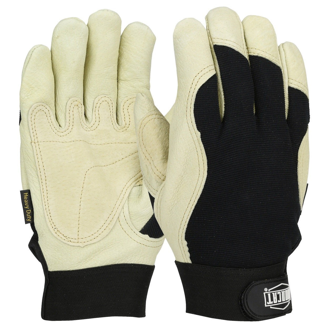 Black Leather Gloves - PIP - Durable Insulation