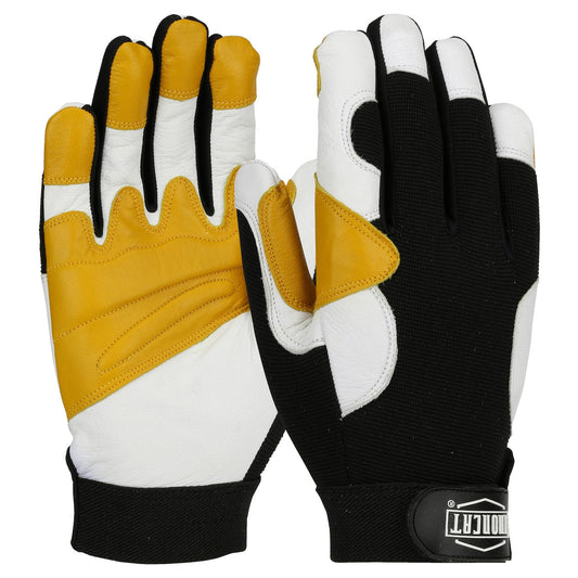 Black Leather Gloves - PIP - Durable Goatskin Palm
