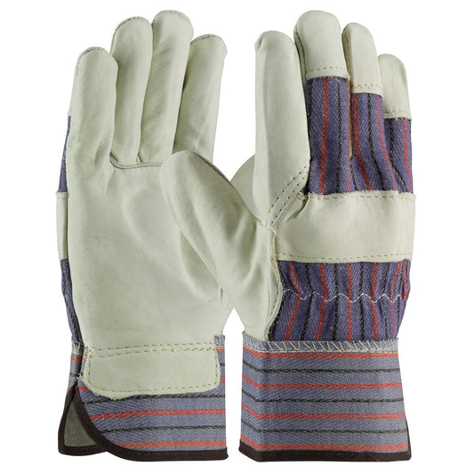 Safety Cuff Leather Gloves - PIP - Durable Cowhide