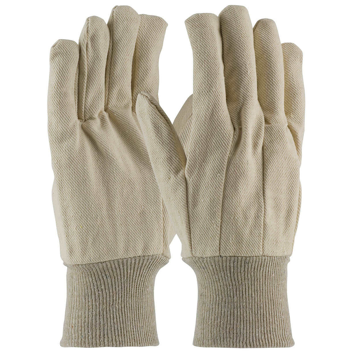 Knitwrist Cotton Gloves - PIP - Durable Canvas Design