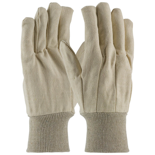 Knitwrist Cotton Gloves - PIP - Durable Canvas Design