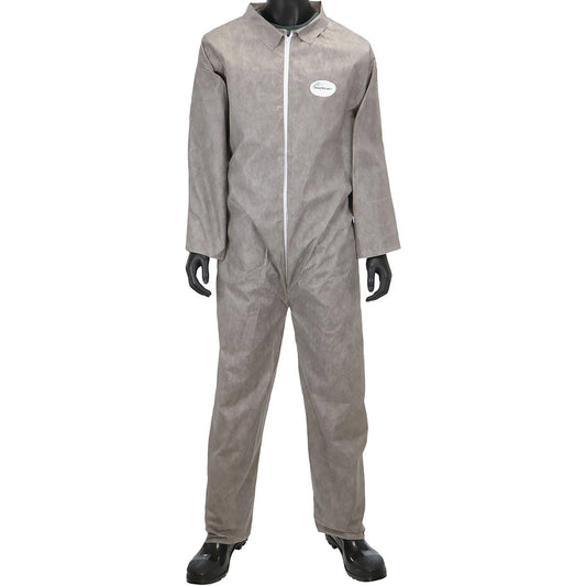 Gray Coveralls - PIP - Protective Disposable Suit