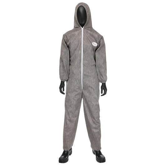 Gray Coveralls - PIP - Protective Fabric