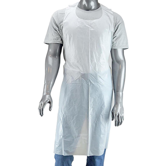White Disposable Aprons - PIP - Easy Cleaning