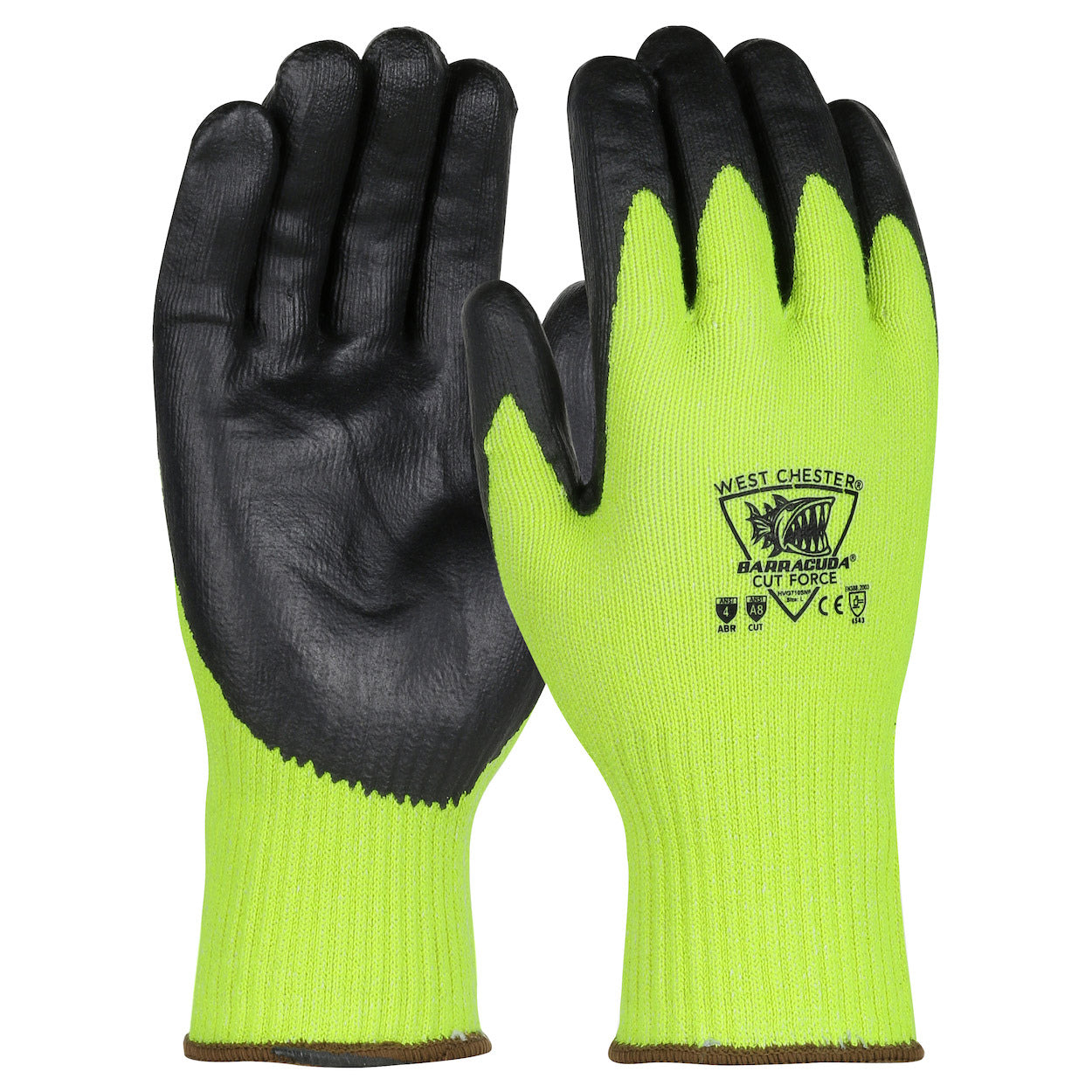 Yellow/Lime Knit Gloves - PIP - Hi-Viz Grip