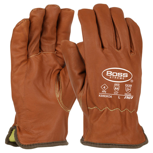 Oil Armor Finish Leather Gloves - PIP - Durable Quality