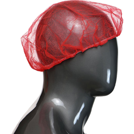 Red Hair Nets - PIP - Disposable Bouffant Caps