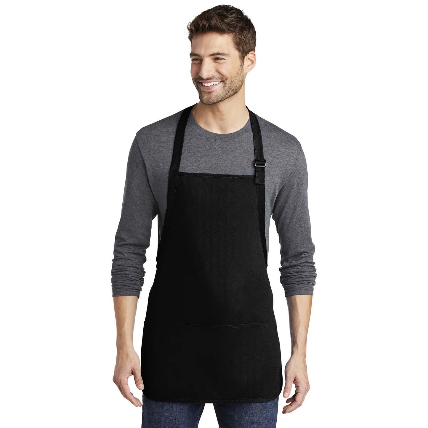 Classic Navy Apron - Port Authority - Stain Resistant