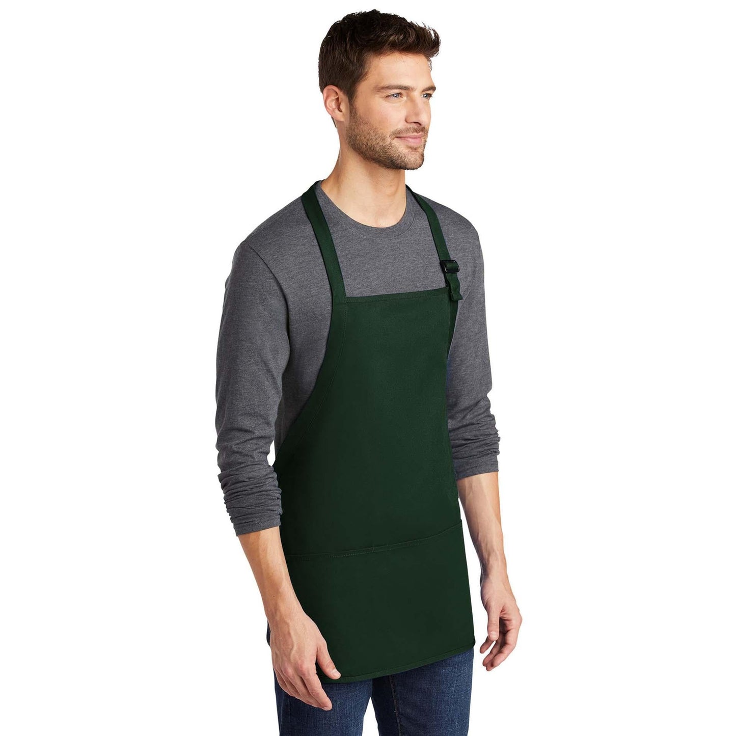 Classic Navy Apron - Port Authority - Stain Resistant