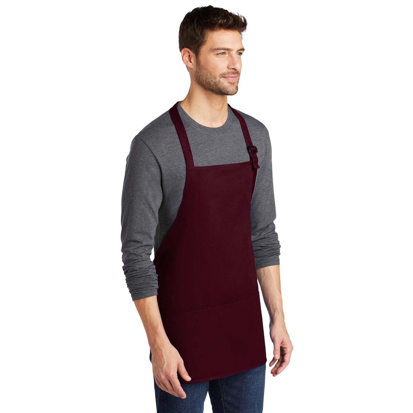 Classic Navy Apron - Port Authority - Stain Resistant