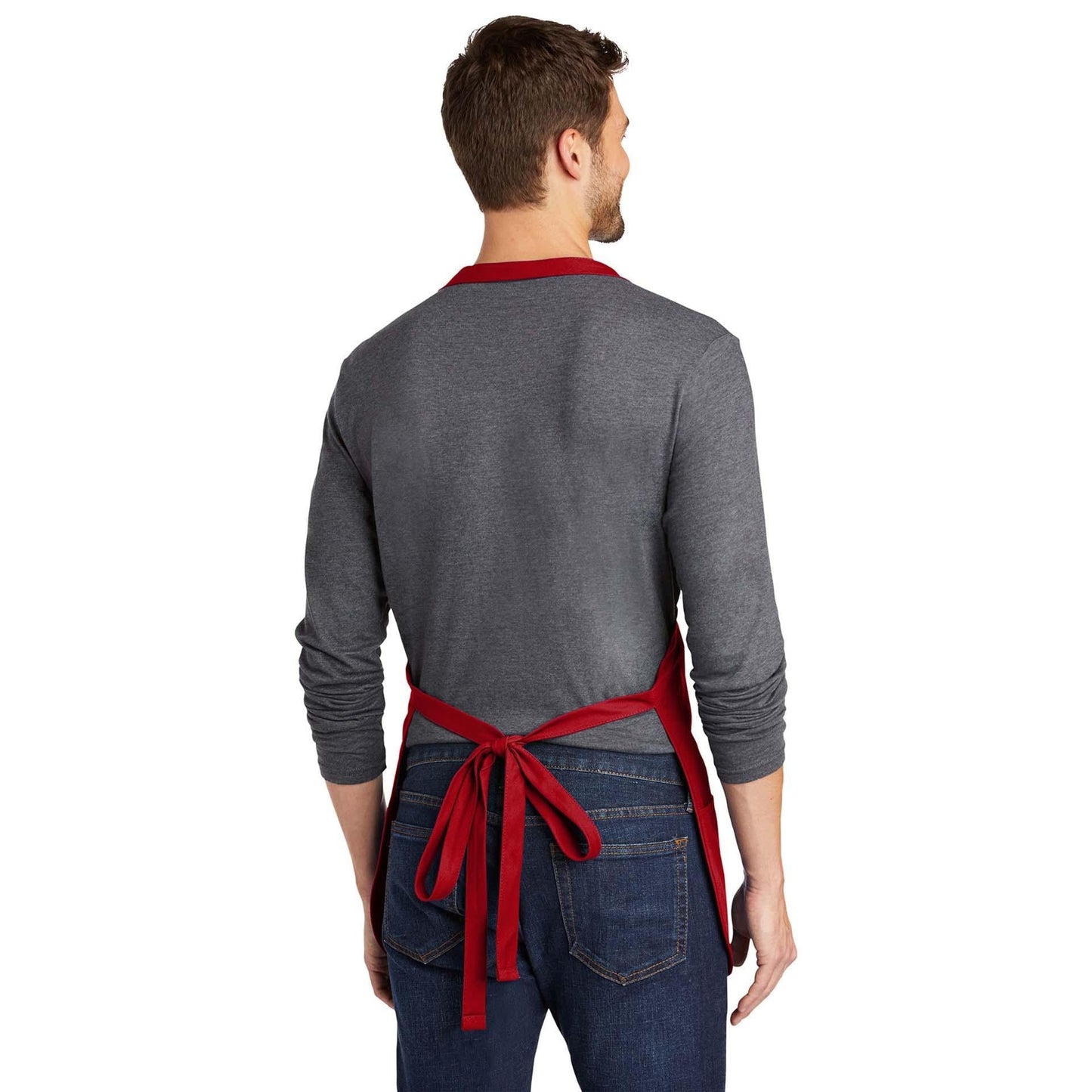 Classic Navy Apron - Port Authority - Stain Resistant
