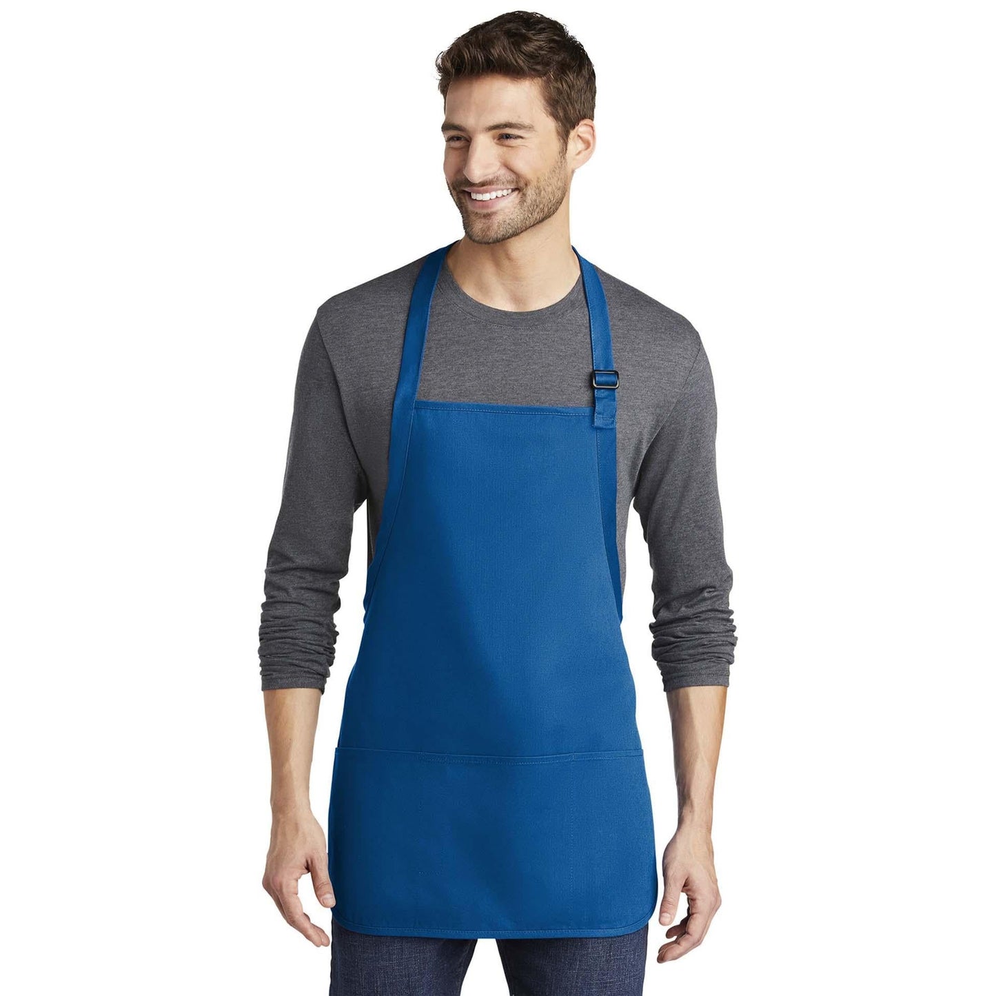 Classic Navy Apron - Port Authority - Stain Resistant