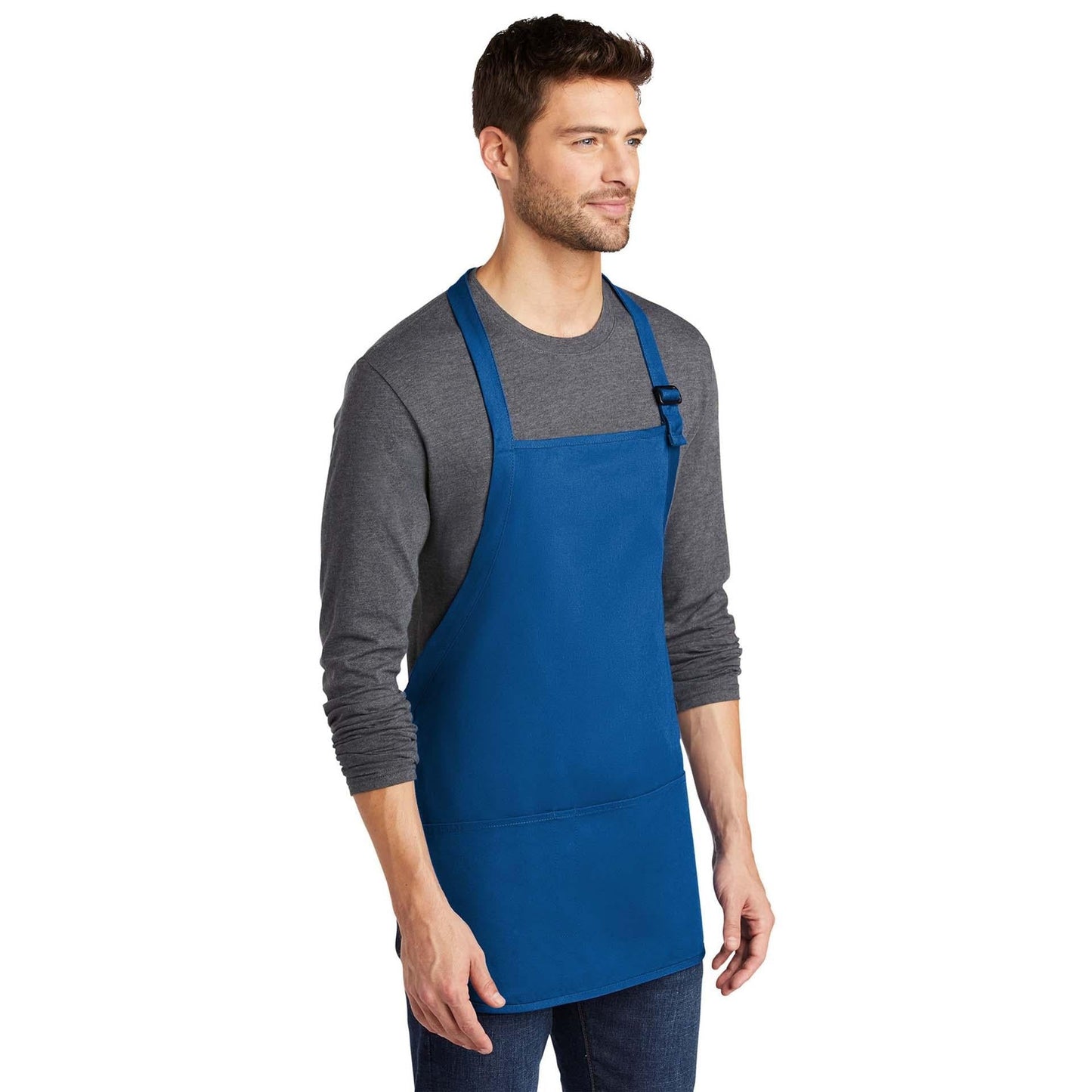 Classic Navy Apron - Port Authority - Stain Resistant