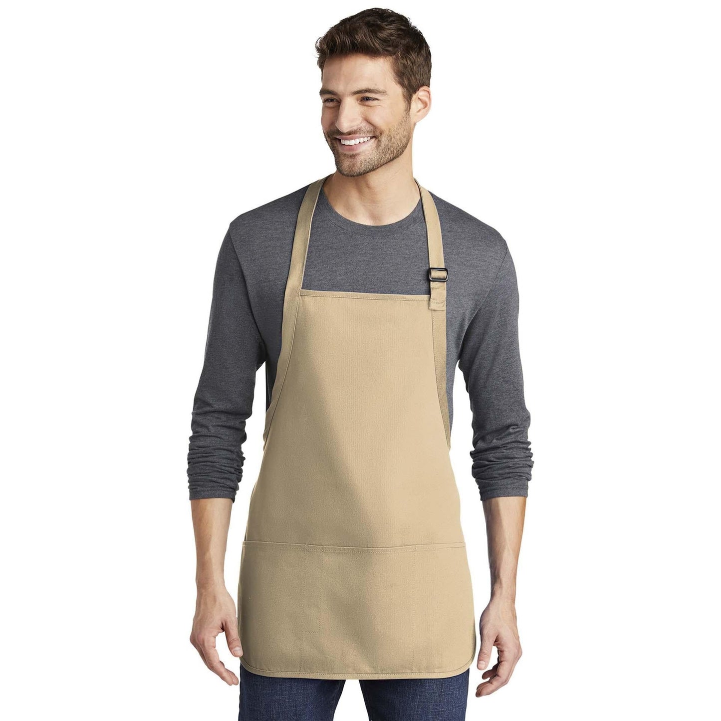 Classic Navy Apron - Port Authority - Stain Resistant