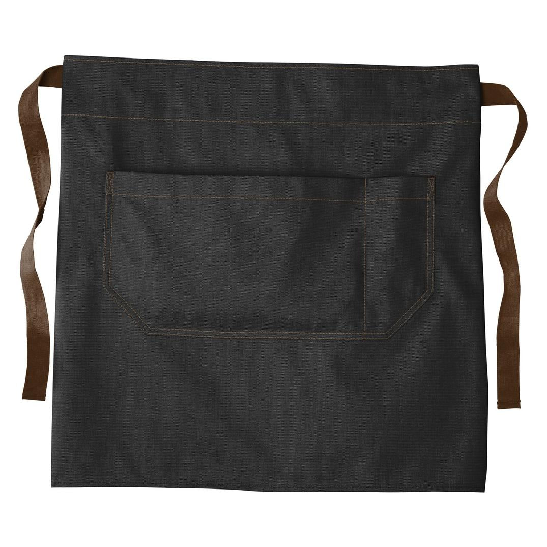 Ash Grey Apron - Port Authority - Denim-Like Fabric