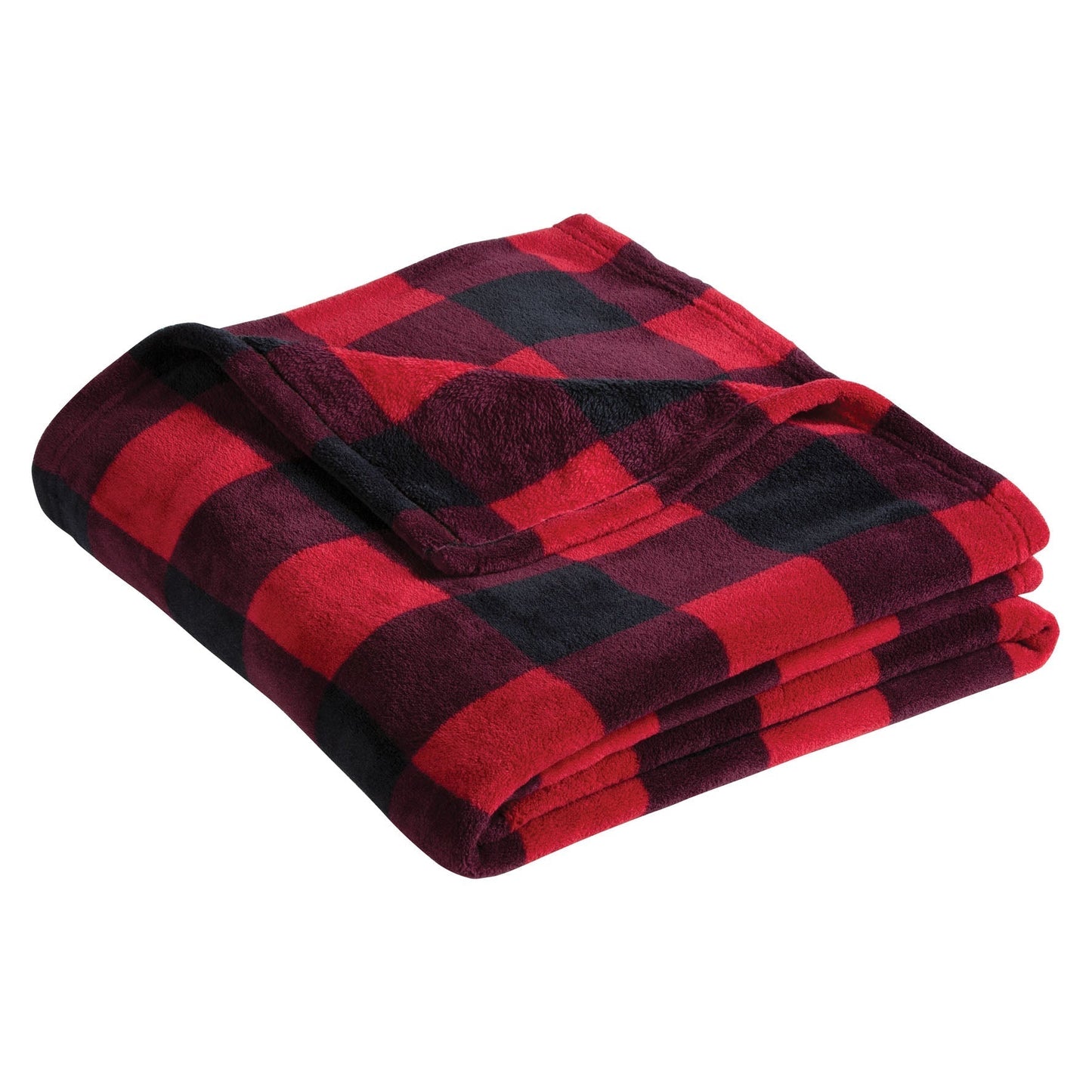 Deep Black Blanket - Port Authority - Plush Polyester