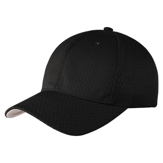 Black Ball Caps - Port Authority - Breathable Mesh Design