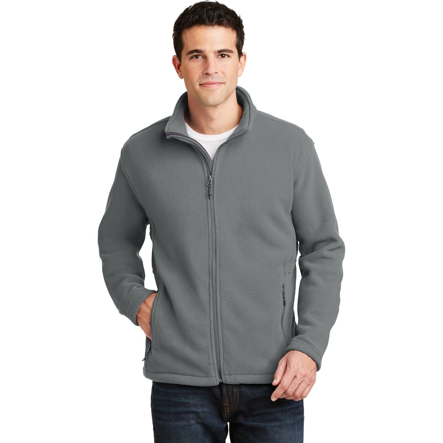 Deep Smoke Jacket - Port Authority - Fleece Material